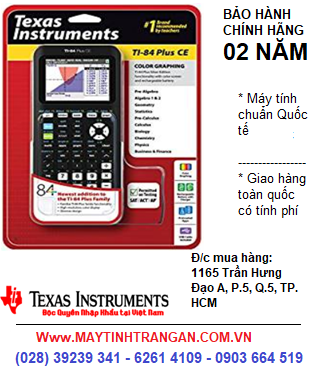 Ti-84 Plus CE (màn hình màu), Máy tính khoa học - vẽ đồ thị  Texas Instruments Ti-84 Plus CE| CÒN HÀNG